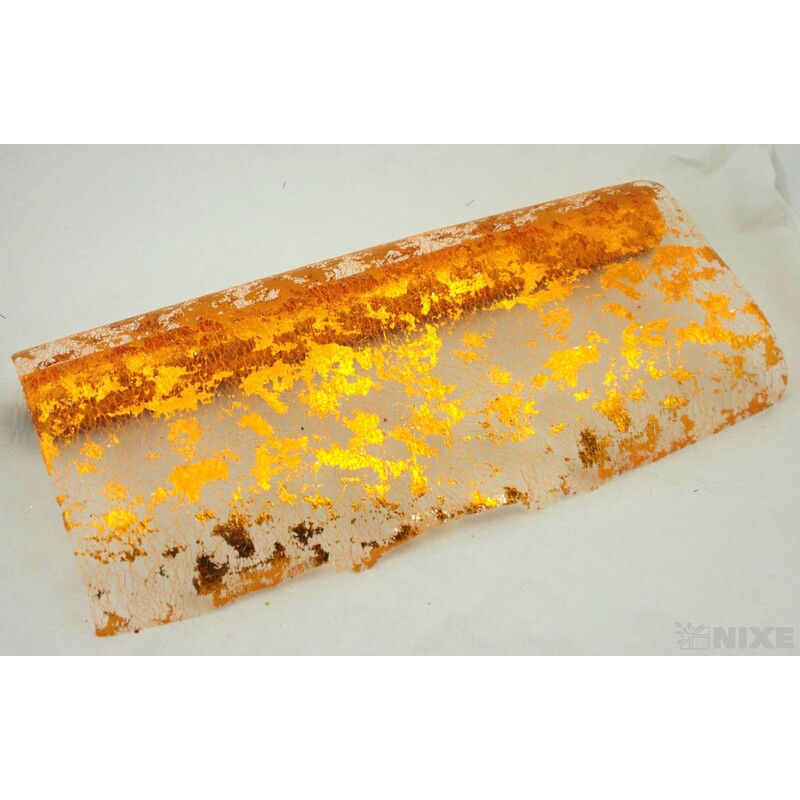 SPIDER ORGANZA METAL 48cmx5yd*ORANŽOVÁ