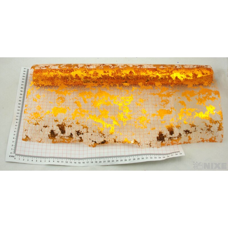 SPIDER ORGANZA METAL 48cmx5yd*ORANŽOVÁ