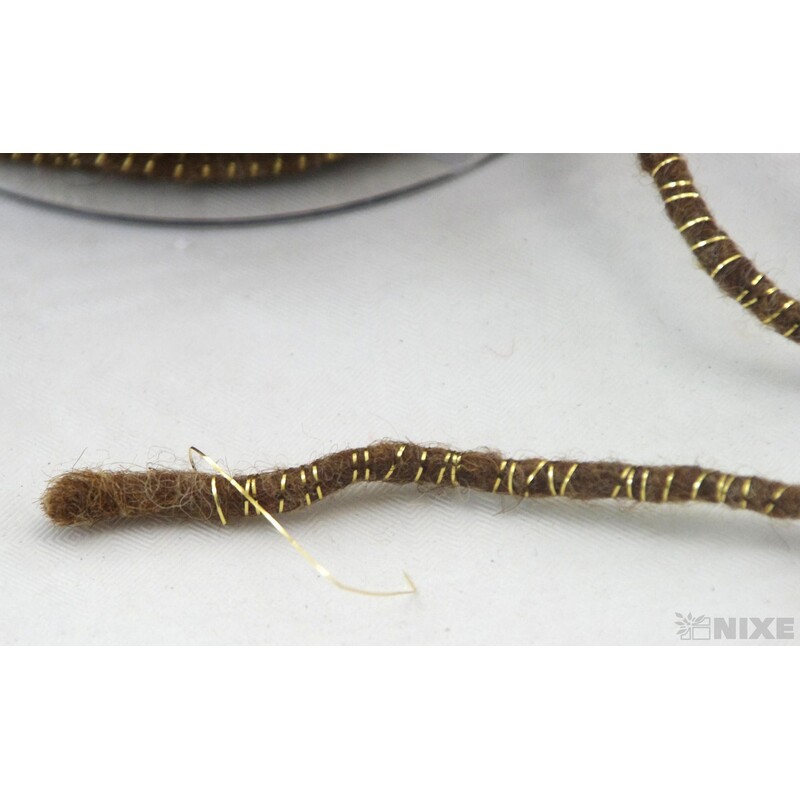 STUHA PLSTĚNÁ DRÁT 5mmx33m*HNĚDÁ