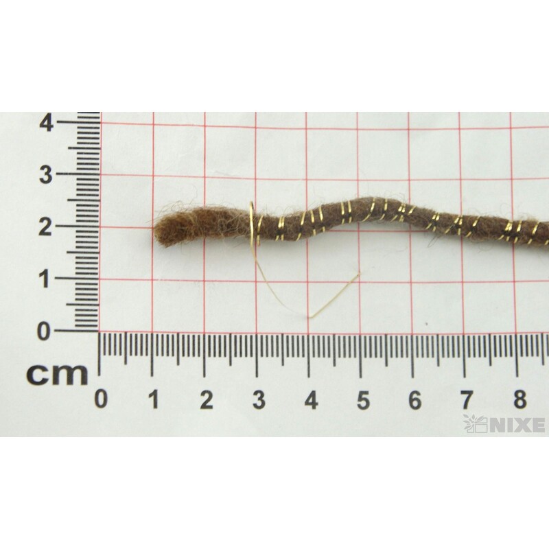 STUHA PLSTĚNÁ DRÁT 5mmx33m*HNĚDÁ