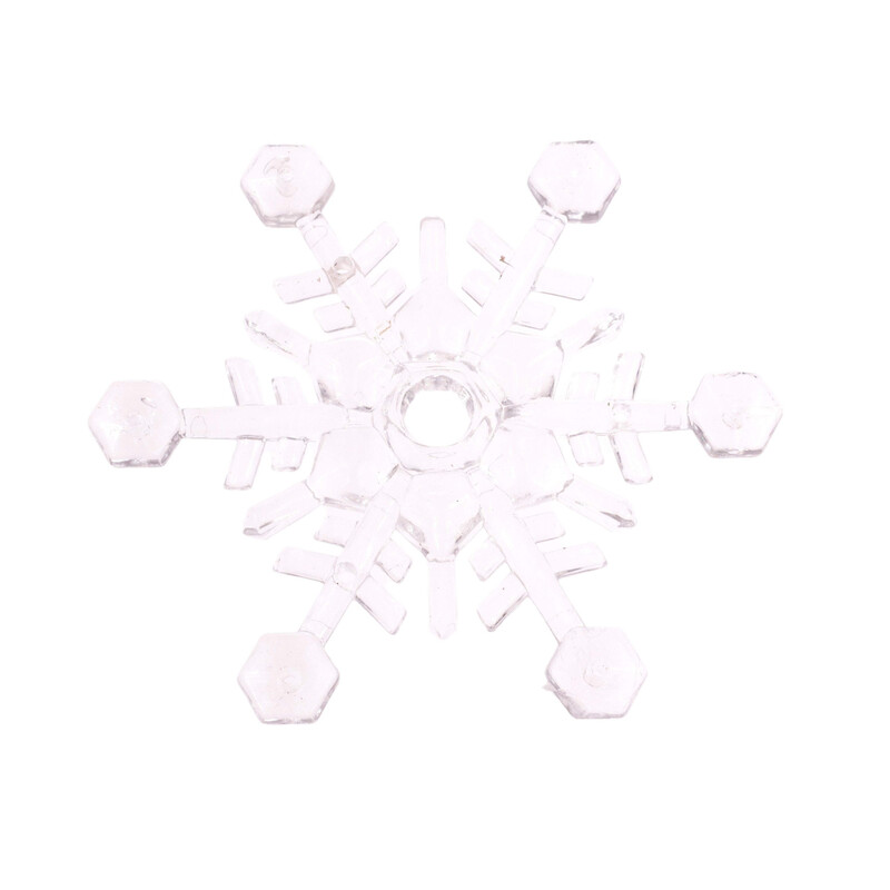 ZÁVĚS AKRYL VLOČKA 10,5cm 5ks*PRŮHLEDNÁ