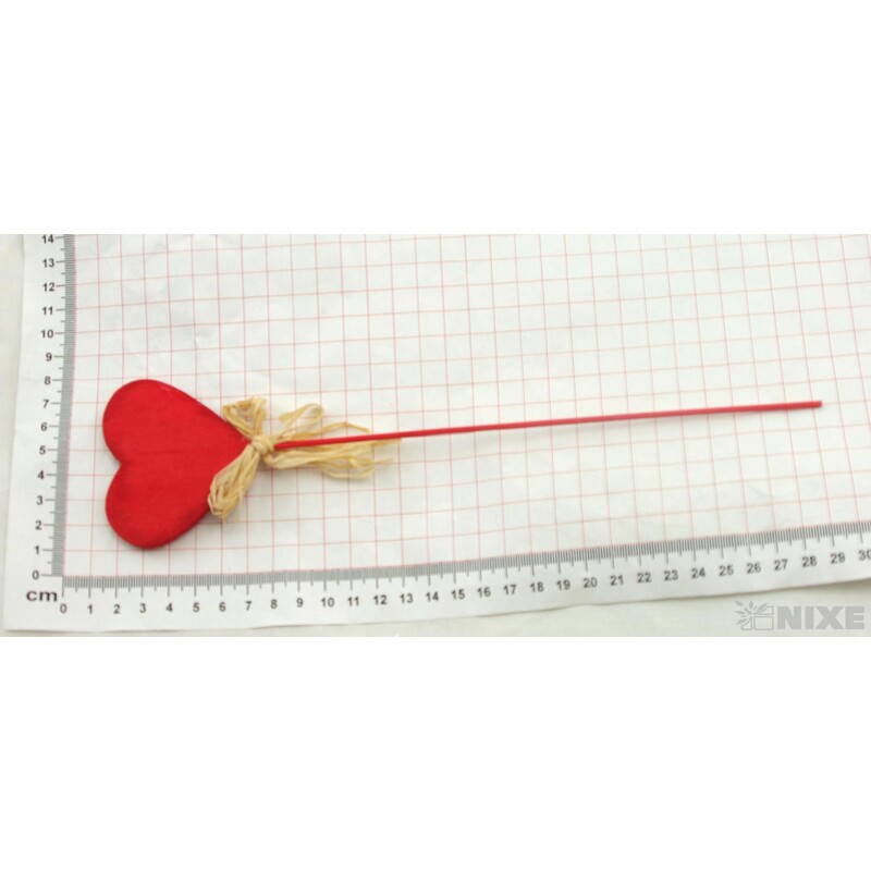 ZÁPICH SRDCE 12ks 6x28cm*ČERVENÁ