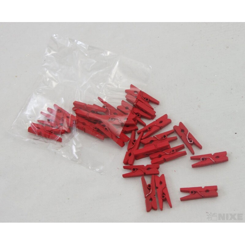 KOLÍČEK 2,5cm 24ks*ČERVENÁ