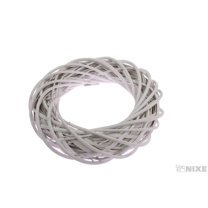 VĚNEC PROUTĚNÝ 35cm*BÍLÁ