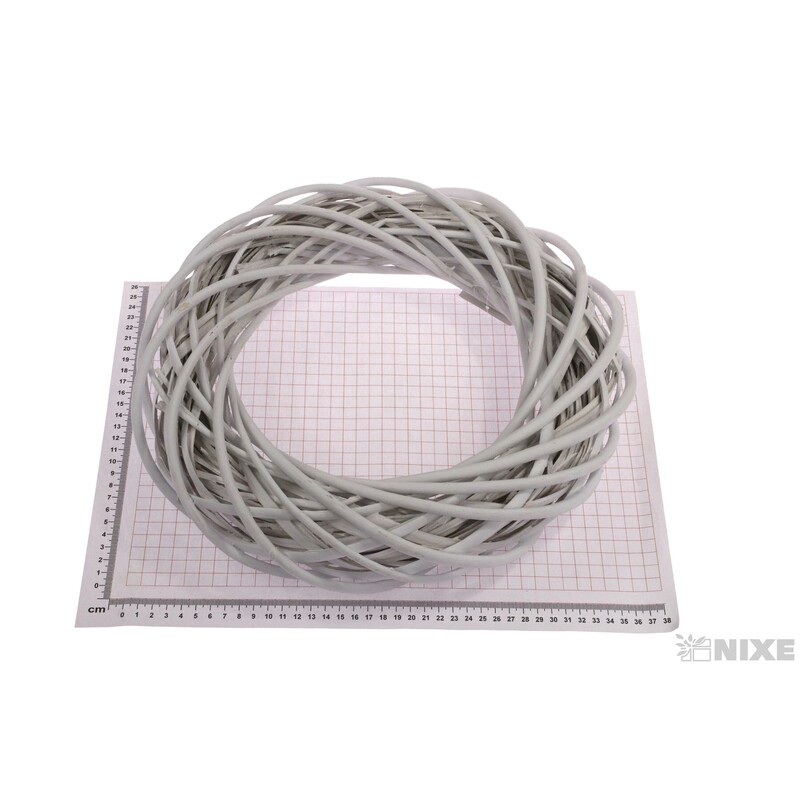 VĚNEC PROUTĚNÝ 35cm*BÍLÁ