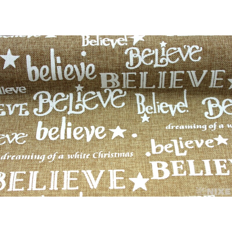 ROLE JUTA VÁNOCE 48cmx4,5m*PŘÍRODNÍ+BÍLÁ