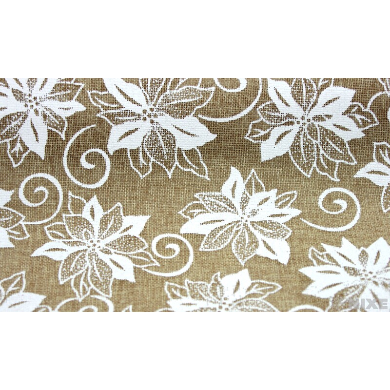 ROLE JUTA VÁNOCE 48cmx4,5m*PŘÍRODNÍ+BÍLÁ