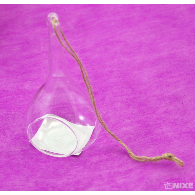 ZÁVĚS SKLO KAPKA 14cm* 