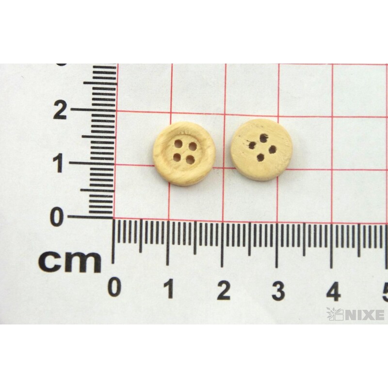 KNOFLÍKY 1cm 100ks*PŘÍRODNÍ