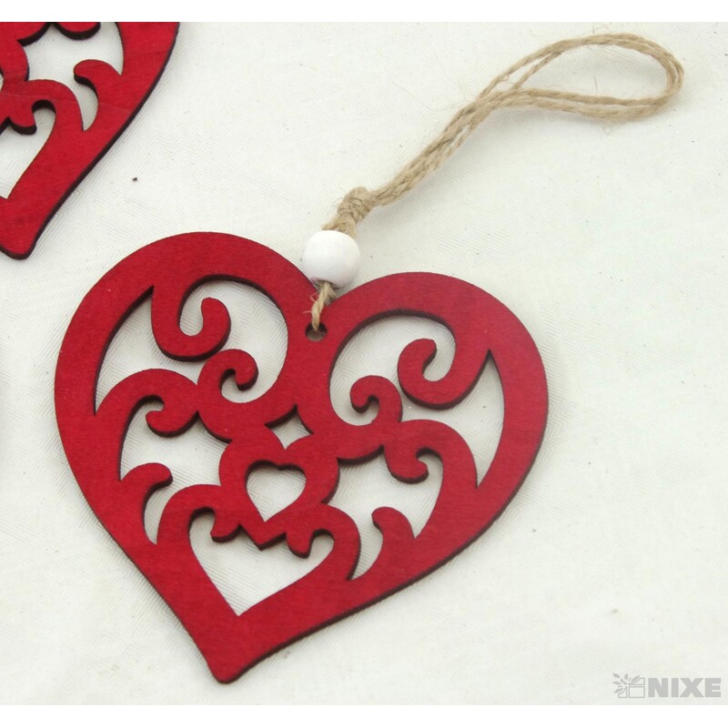ZÁVĚS SRDCE D 3ks 9cm*