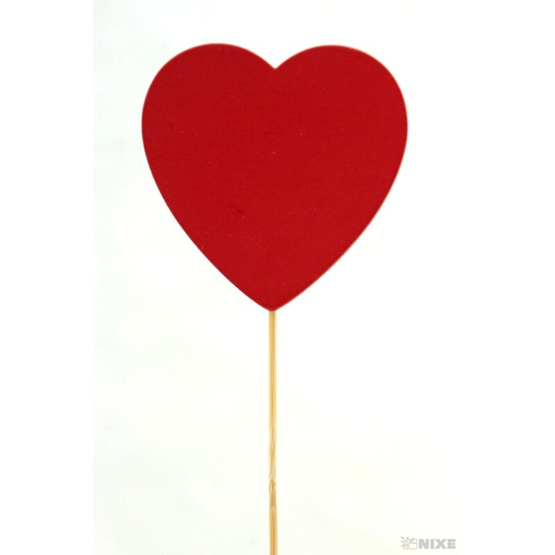 ZÁPICH D SRDCE 06x26cm 12ks*ČERVENÁ