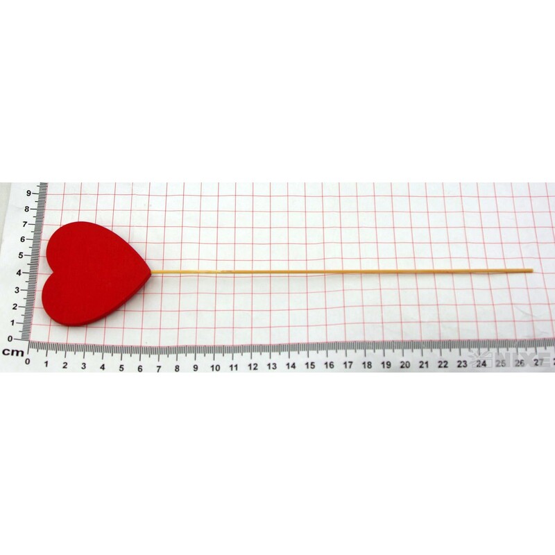 ZÁPICH D SRDCE 06x26cm 12ks*ČERVENÁ