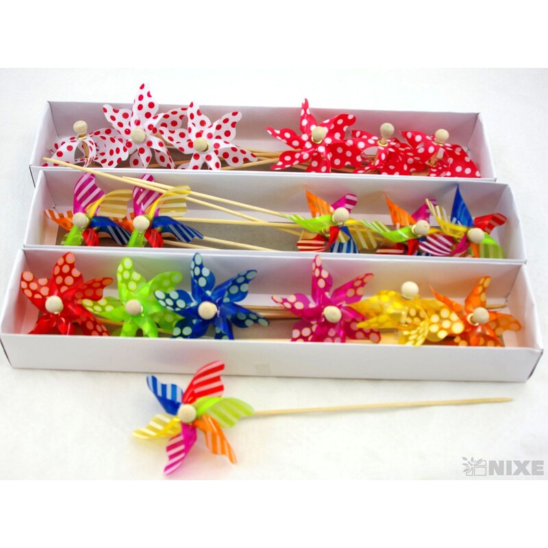 ZÁPICH VĚTRNÍK 7x23cm 6ks*MIX BAREV V+