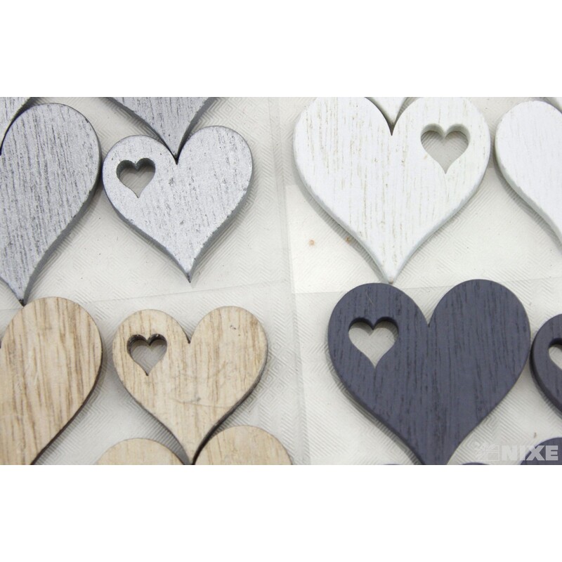 SRDCE NALEP. 3,5-4,5cm 6ks*MIX BAREV