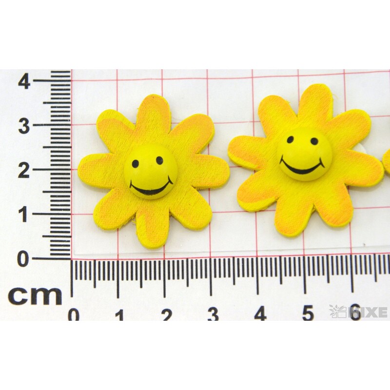 SLUNÍČKO NALEP. 3cm 9ks*ŽLUTÁ