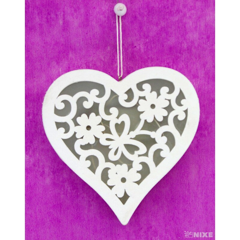 SRDCE LED 12,6cm*BÍLÁ