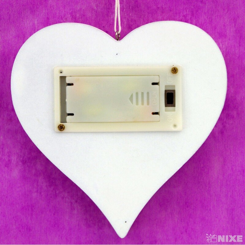 SRDCE LED 12,6cm*BÍLÁ