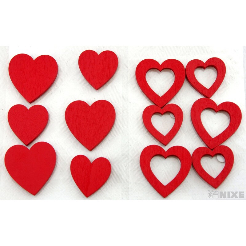 SRDCE NALEP. MIX 3-4cm 6ks*