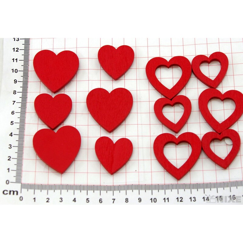 SRDCE NALEP. MIX 3-4cm 6ks*