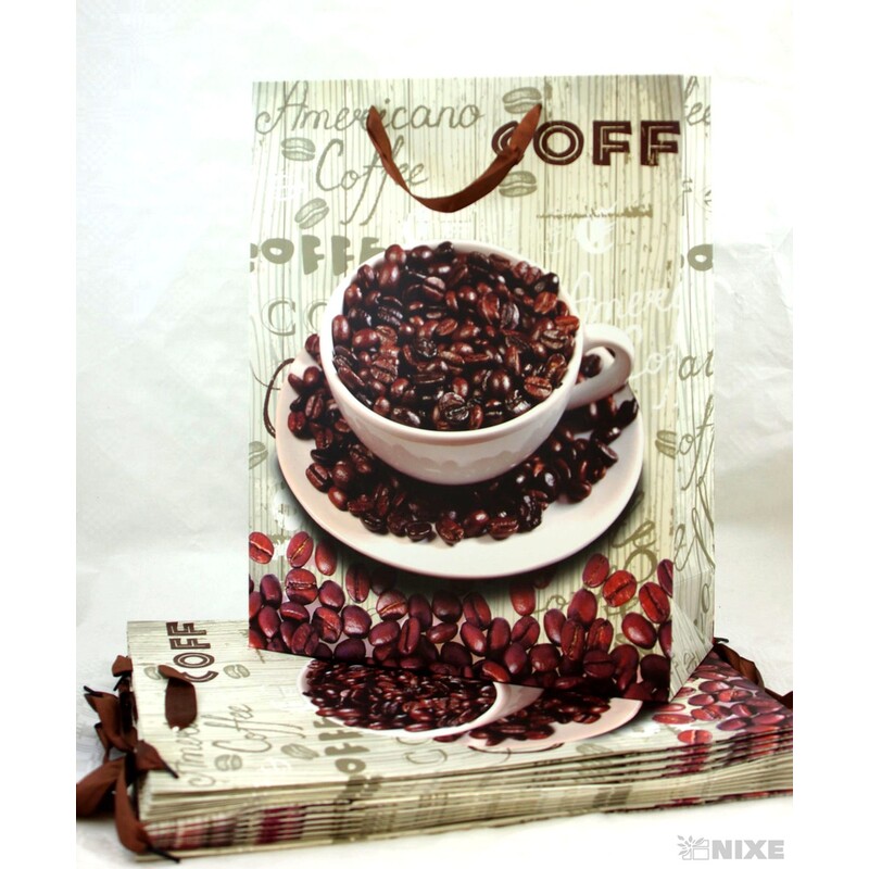 TAŠKA P KÁVA 31x40x12cm*HNĚDÁ