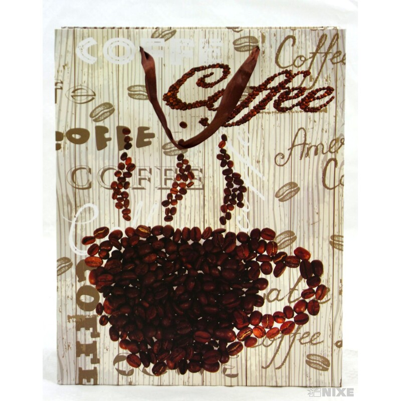 TAŠKA P KÁVA 25x32x10cm*HNĚDÁ