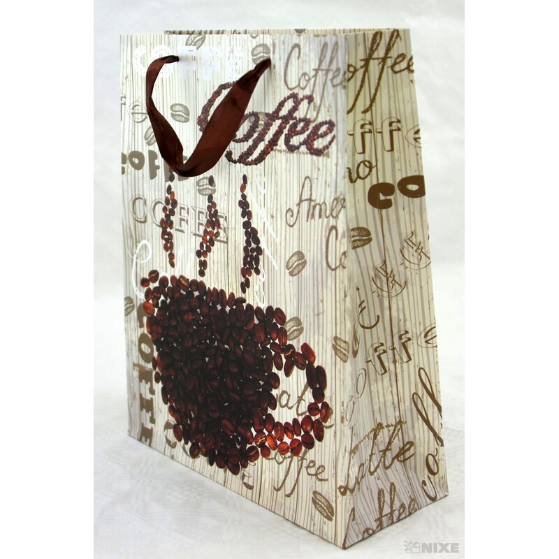 TAŠKA P KÁVA 25x32x10cm*HNĚDÁ