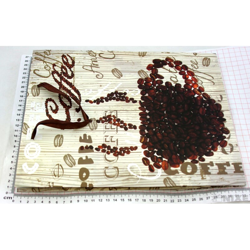 TAŠKA P KÁVA 25x32x10cm*HNĚDÁ