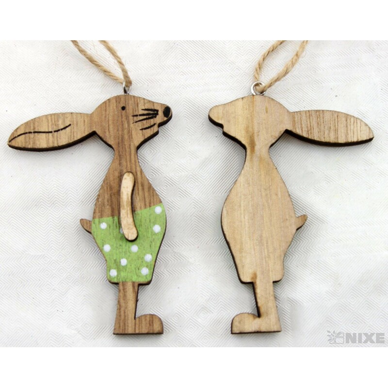 ZÁVĚS ZAJÍC 8cm 6ks*