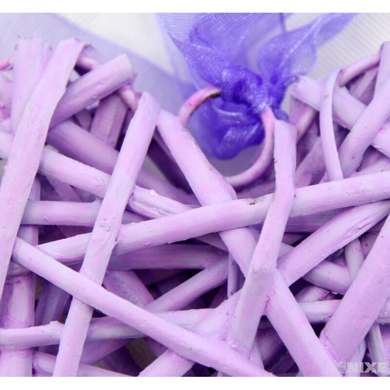 ZÁVĚS SRDCE 08cm*FIALOVÁ