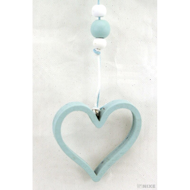 ZÁVĚS KYTKA DŘEVO 8x40cm*MODRÁ SV.