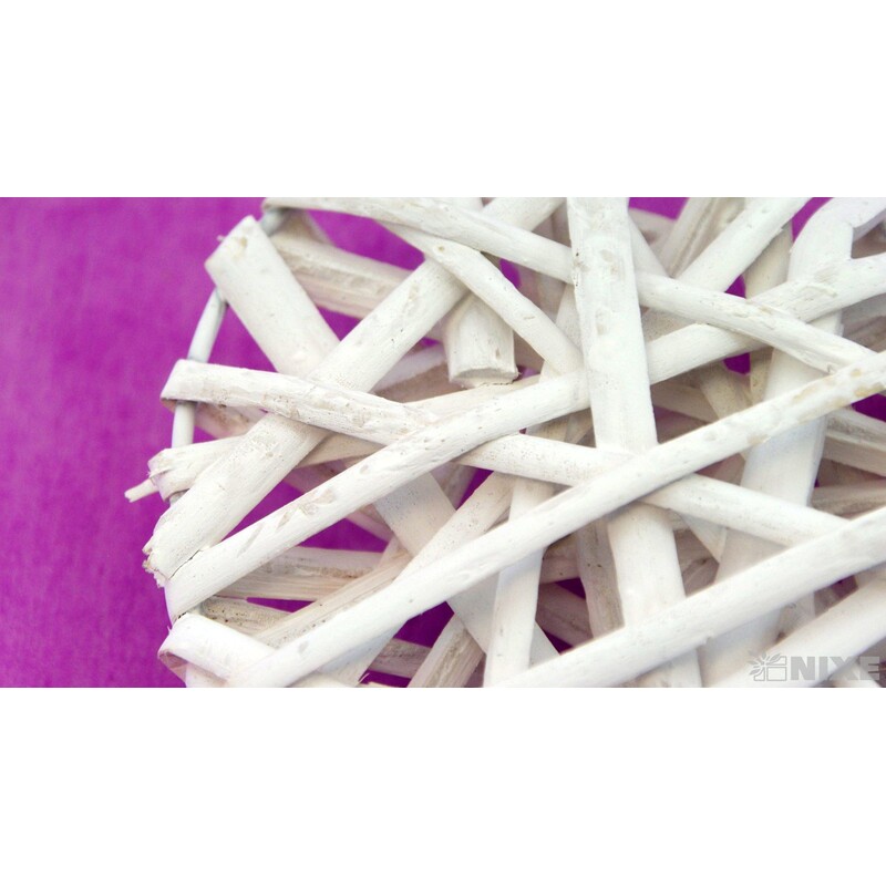 SRDCE ZÁVĚS 20cm*BÍLÁ