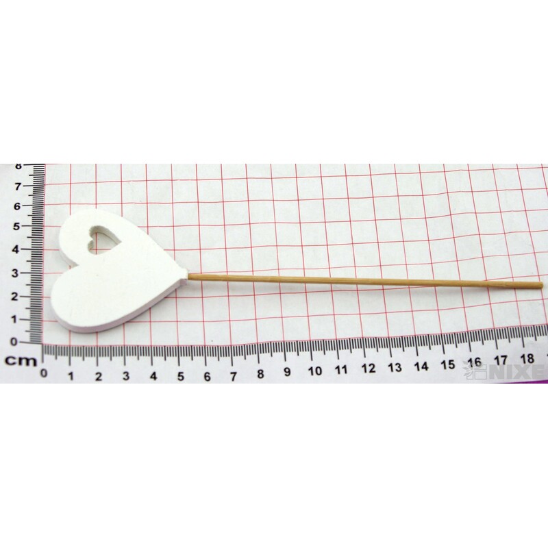 ZÁPICH SRDCE 5ks 5x18cm*BÍLÁ