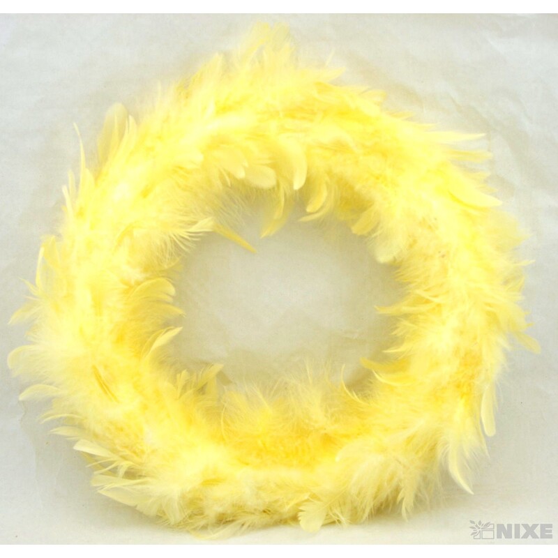 VĚNEC PEŘÍ 28cm*ORANŽOVÁ SV.