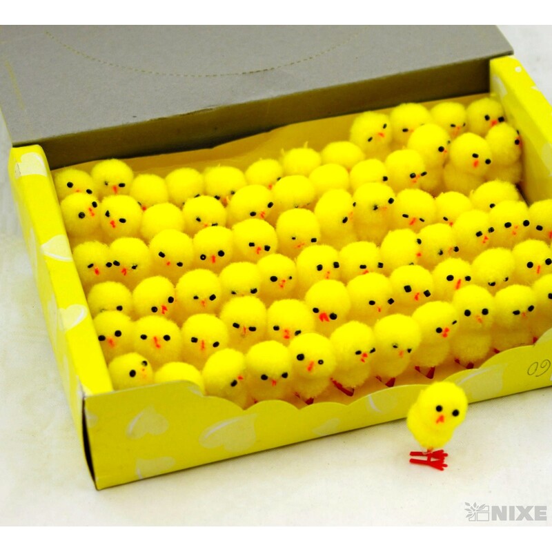 KUŘÁTKA 3cm 72ks*ŽLUTÁ