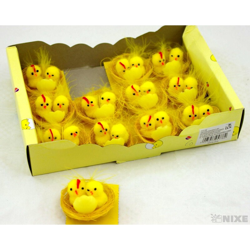 KUŘÁTKA 2,5cm 12ks*ŽLUTÁ