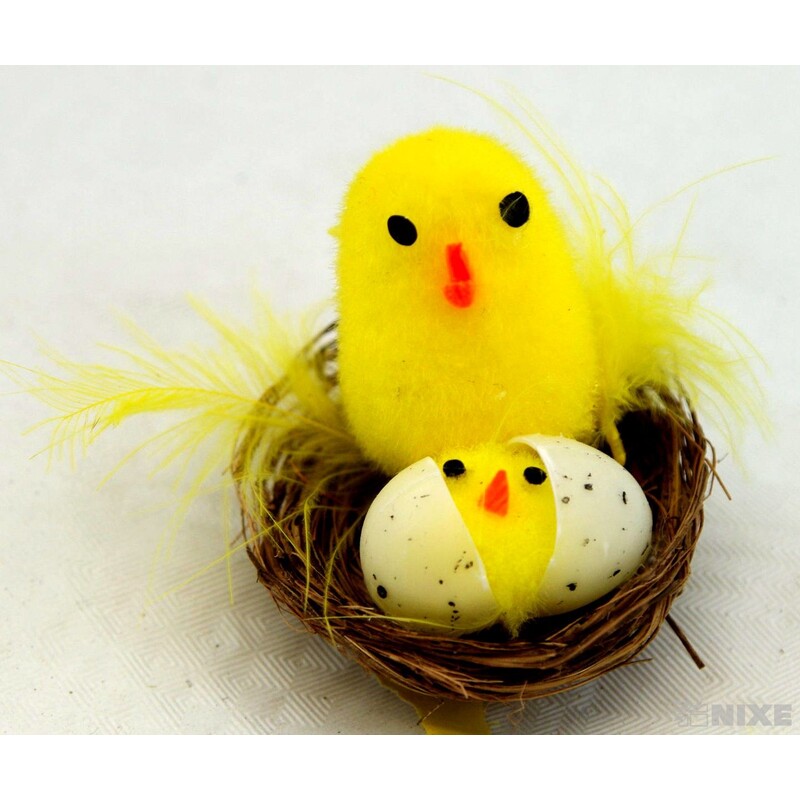 KUŘÁTKA 3cm 12ks*ŽLUTÁ