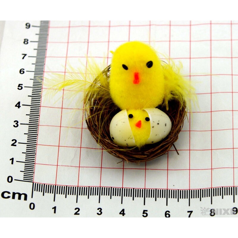 KUŘÁTKA 3cm 12ks*ŽLUTÁ