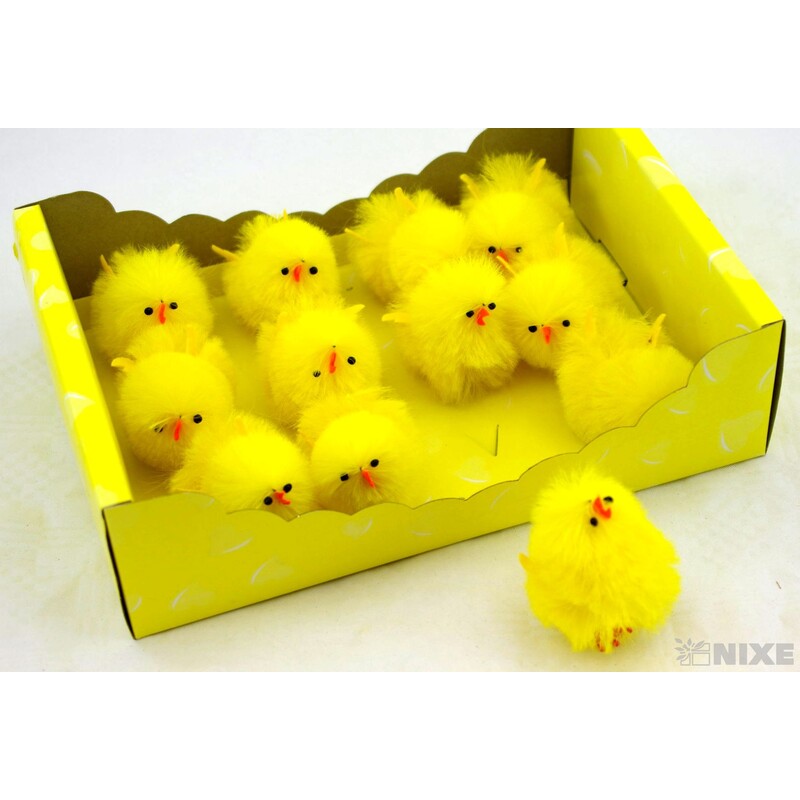 KUŘÁTKA 5cm 12ks*ŽLUTÁ