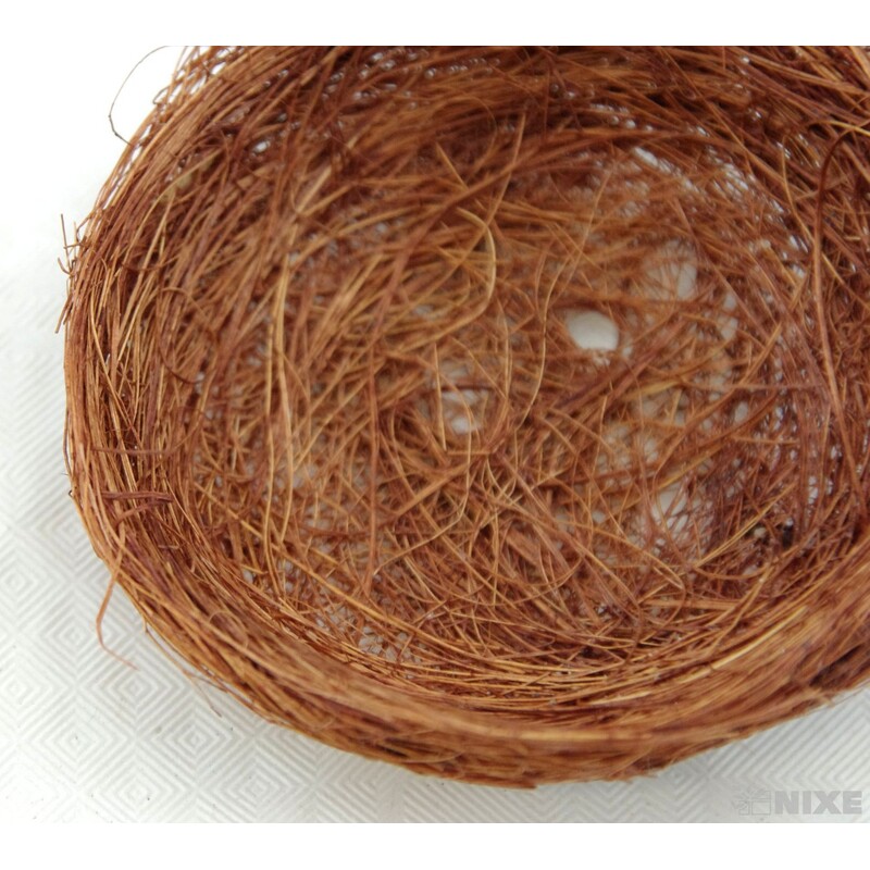 HNÍZDO 7cm 6ks*HNĚDÁ