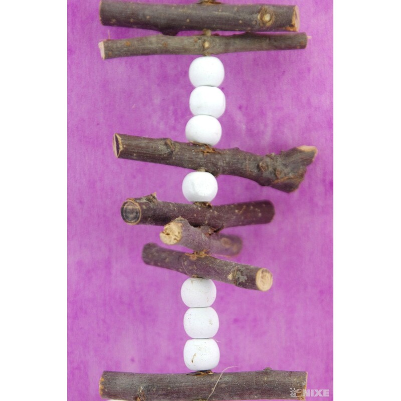 SRDCE NA PROVÁZKU 10x35cm*BÍLÁ