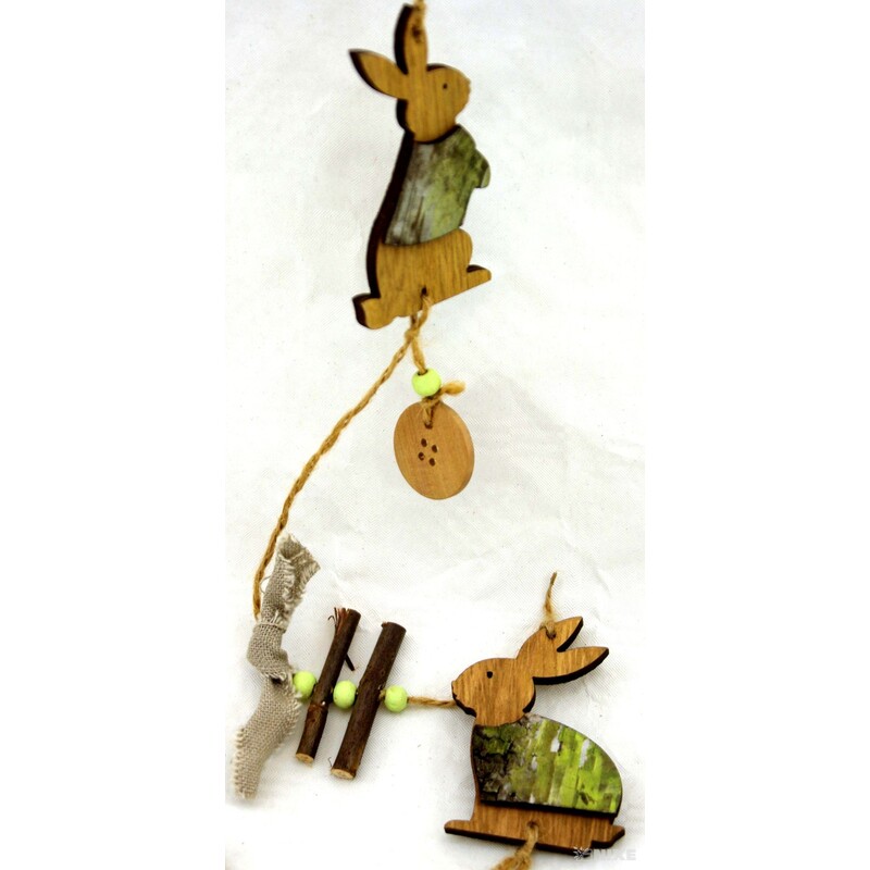 ZAJÍC NA PROVÁZKU 4ks 7,5cm*PŘÍRODNÍ