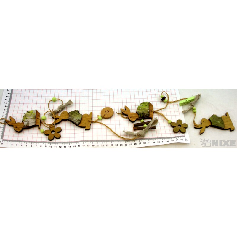 ZAJÍC NA PROVÁZKU 4ks 7,5cm*PŘÍRODNÍ