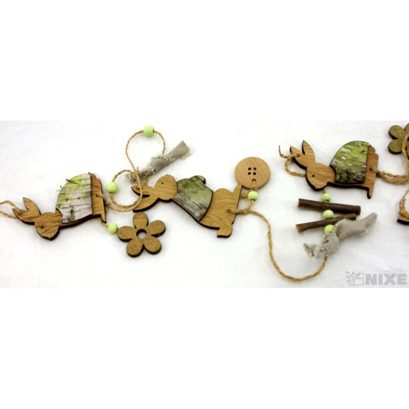 ZAJÍC NA PROVÁZKU 4ks 7,5cm*PŘÍRODNÍ