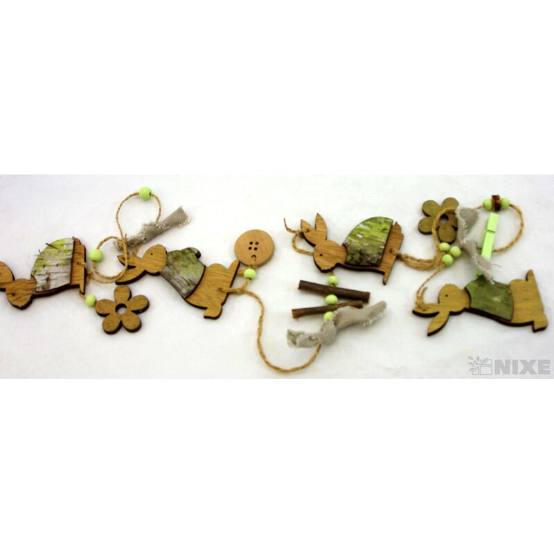 ZAJÍC NA PROVÁZKU 4ks 7,5cm*PŘÍRODNÍ