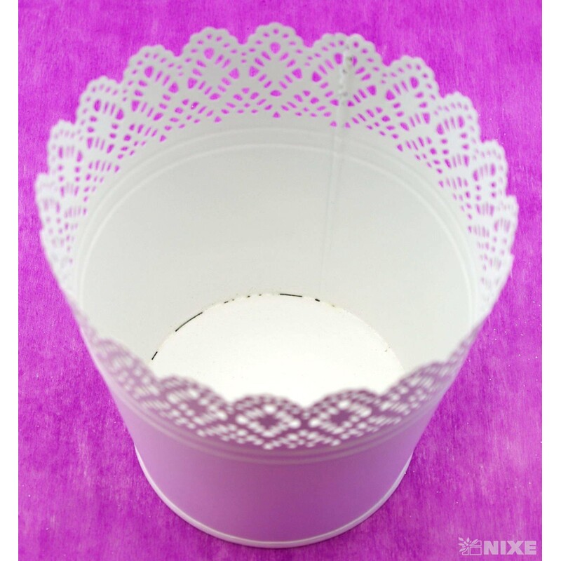 PLECHOVÝ OBAL 15x13cm*BÍLÁ