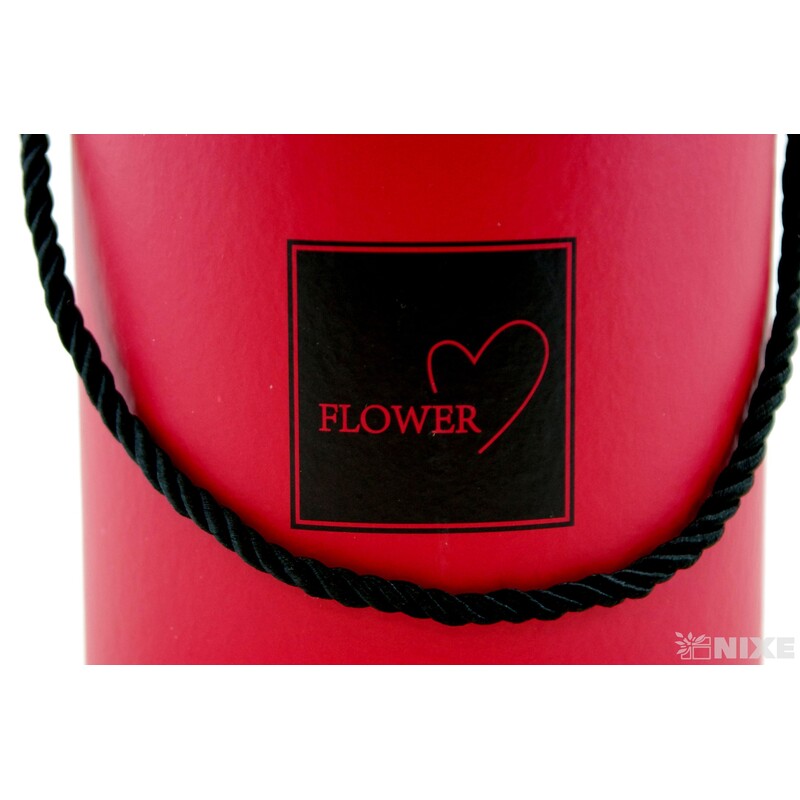 KVĚTINOVÝ BOX pr. 13x18cm*ČERVENÁ TM.