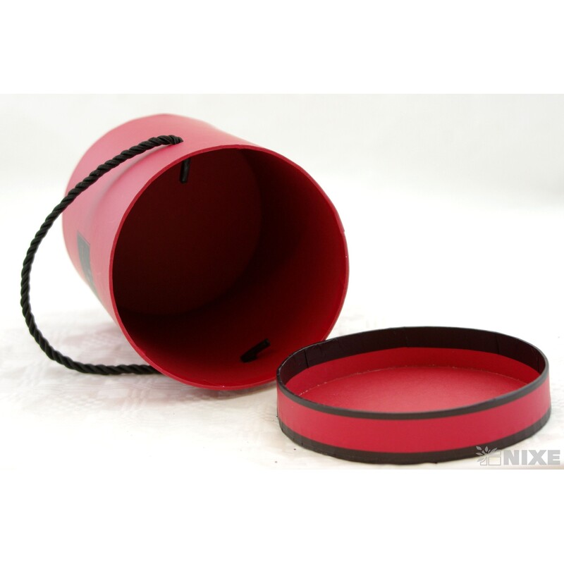 KVĚTINOVÝ BOX pr. 13x18cm*ČERVENÁ TM.