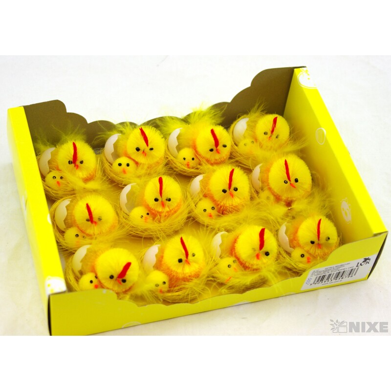 KUŘÁTKA 3x4,5cm 12ks*ŽLUTÁ