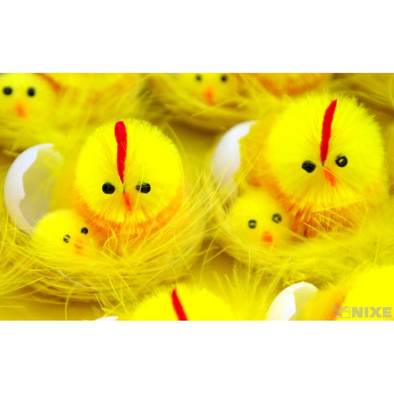 KUŘÁTKA 3x4,5cm 12ks*ŽLUTÁ