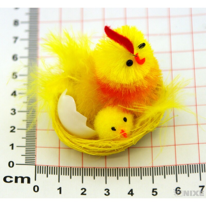 KUŘÁTKA 3x4,5cm 12ks*ŽLUTÁ